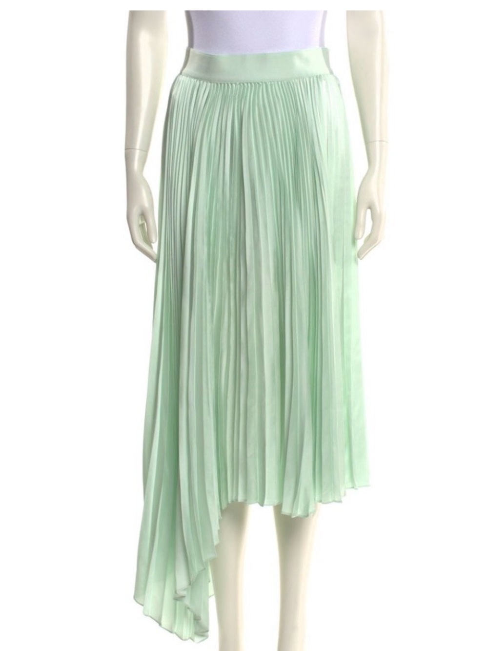 ALICE + OLIVIA Sea Spray Mint Green Pleated Midi Skirt Size: 2 New with tags